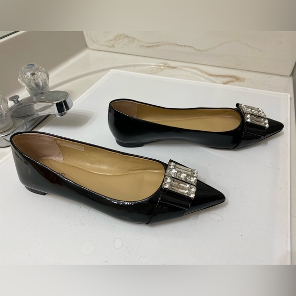 Michael KORS Michelle flat rhinestone pointed toe women’s beautiful shoes size 7 - Picture 2 of 7